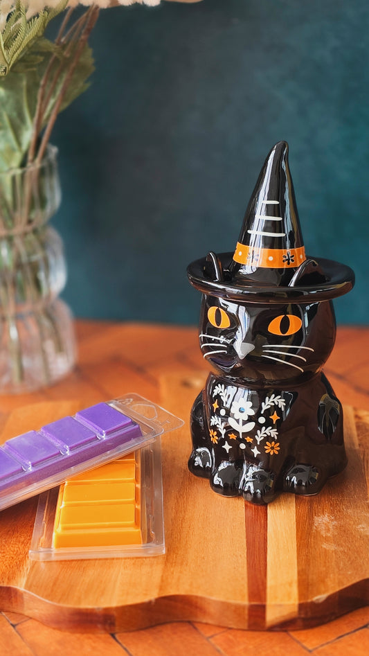 Witchy Black Cat Oil and Wax Warmer