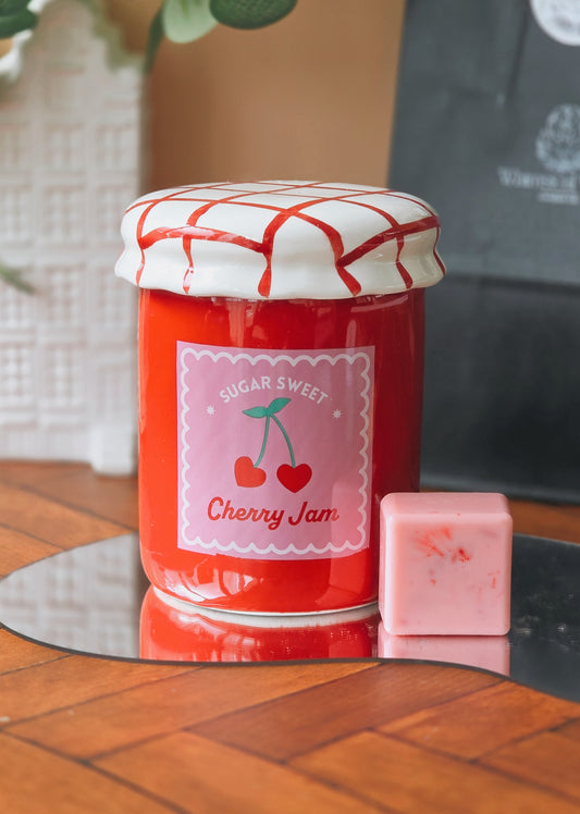 Cherry Jam Jar Wax Warmer